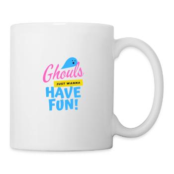 Les goules veulent juste s'amuser! - Mug blanc - blanc - Droite