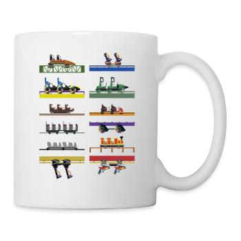 Six Flags Great Adventure Coaster Car - Mug - white - Right