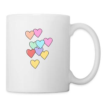 cœur - Mug blanc - blanc - Droite