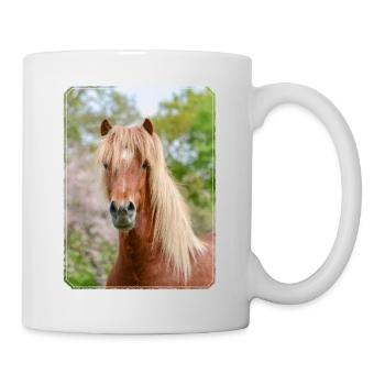 Aegidienberger horse Icelander-Paso-Mix portrait - Mug - white - Right