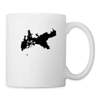 Silhouette de la Prusse - Mug blanc - blanc - Droite