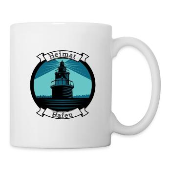 Heimathafen Leuchtturm - ImNordenVerankert - Tasse - Weiß - Rechts