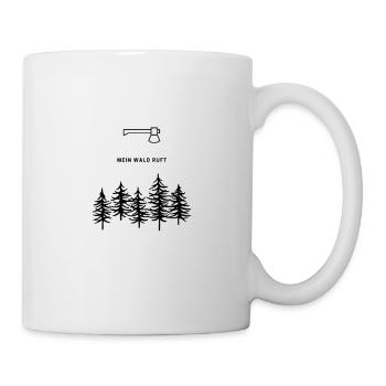 Mein Wald ruft - Tasse - Weiß - Rechts