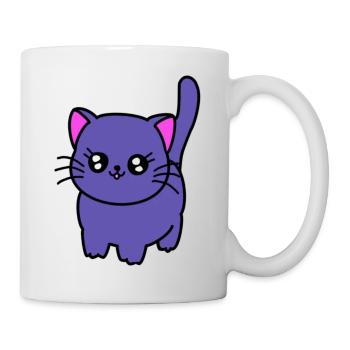 Purple cat - Mug - white - Right