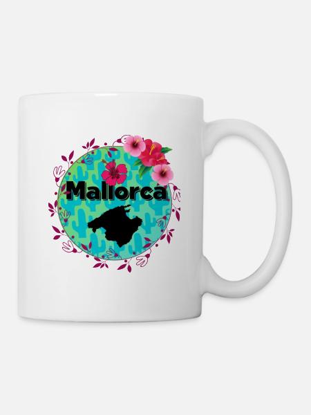 Mallorca Flowers - Tasse - Weiß