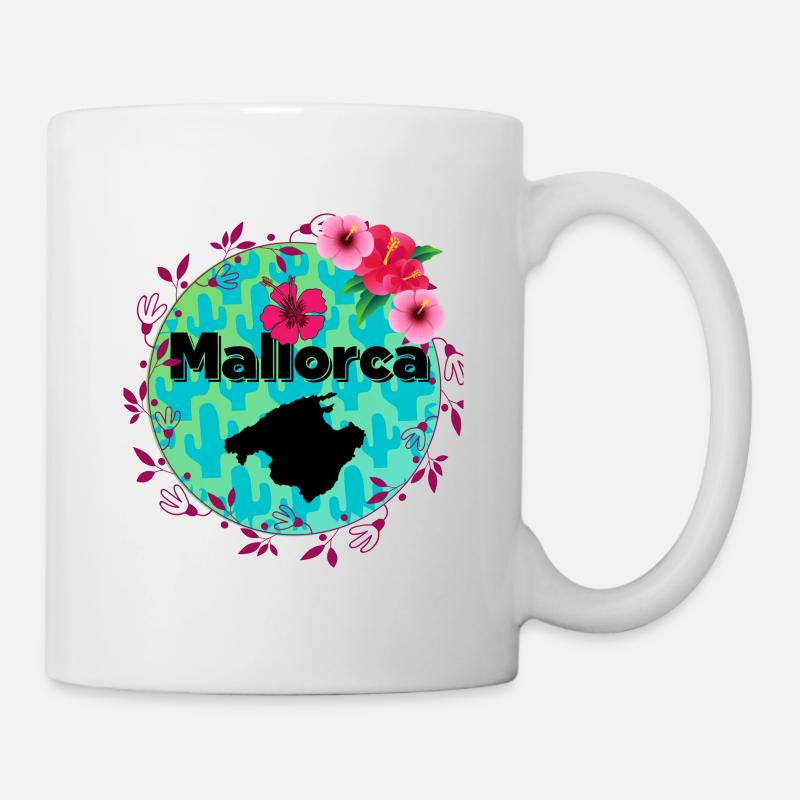 Mallorca Flowers - Tasse - Weiß