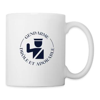 GENDARME DRÔLE ET ADORABLE - Mug blanc - blanc - Droite