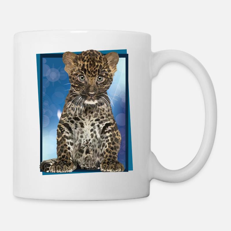 Leopard - Tasse - Weiß