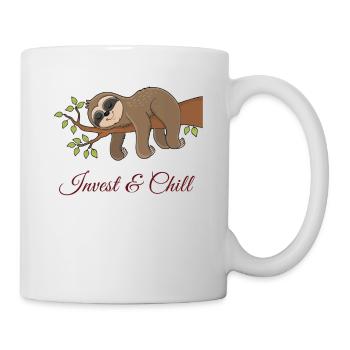 INVEST AND CHILL SLOTH - Mug - white - Right