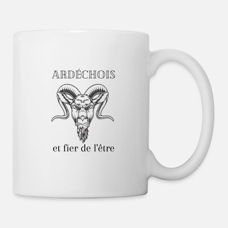 ardéchois et fier de l'être - Mug blanc - blanc