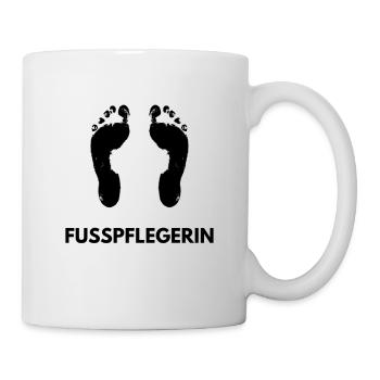 Fußpflegerin Design Motiv Spruch Fußpflege - Tasse - Weiß - Rechts