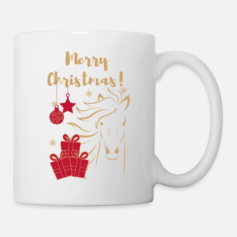 JOYEUX-NOËL-CHEVAL - Mug blanc - blanc