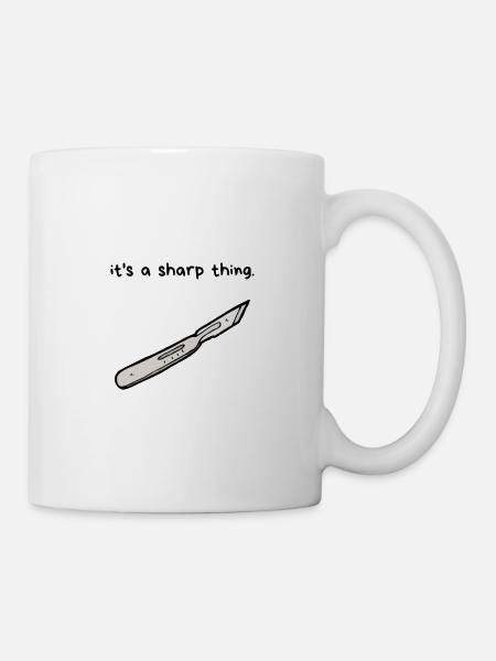 c'est une chose pointue | Design disant soins des pieds motif - Mug blanc - blanc