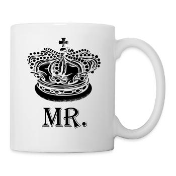 Mr Noir - Mug blanc - blanc - Droite
