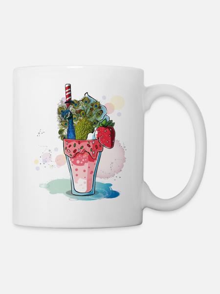 Paon - Mug blanc - blanc