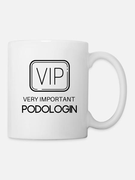 Very important Podologin - VIP | Proverbe Podologin - Mug blanc - blanc