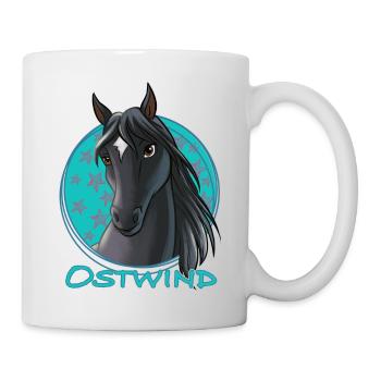 Ostwind Pferd Porträt - Tasse - Weiß - Rechts