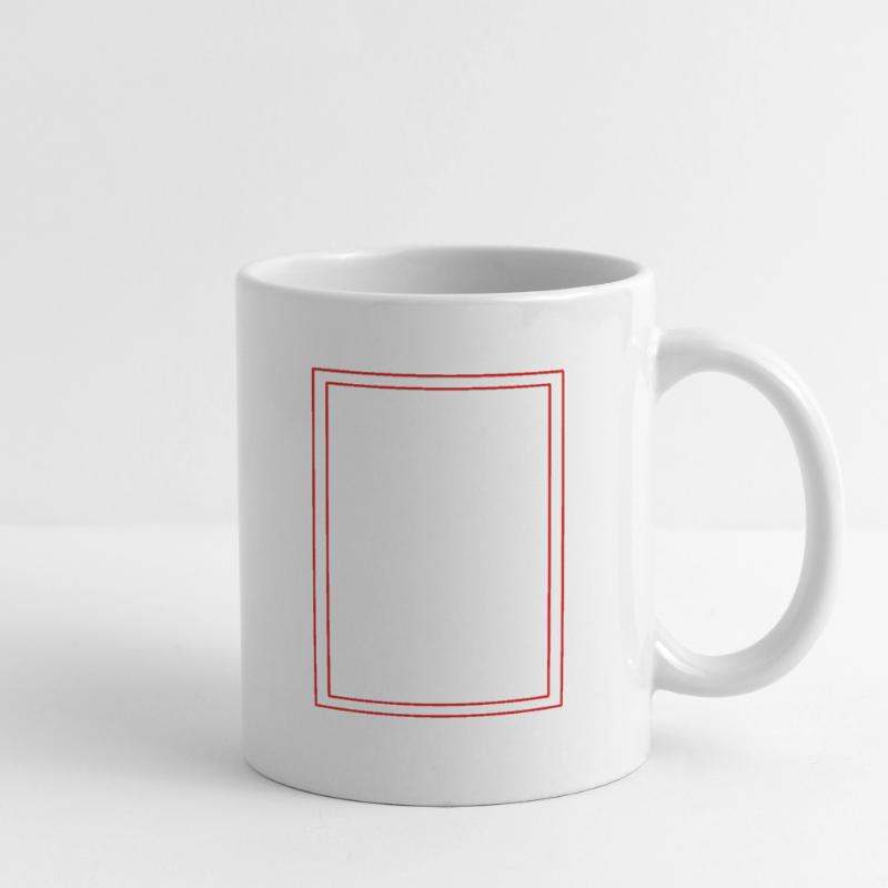 Frame / Abstract / Line / Pattern / Trend / Red Mug