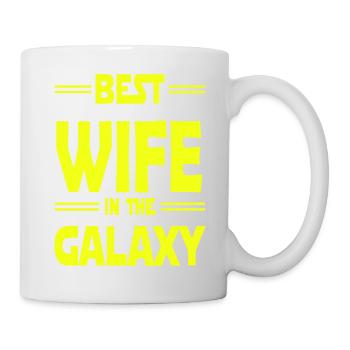 Meilleure épouse de la galaxie - Mug blanc - blanc - Droite