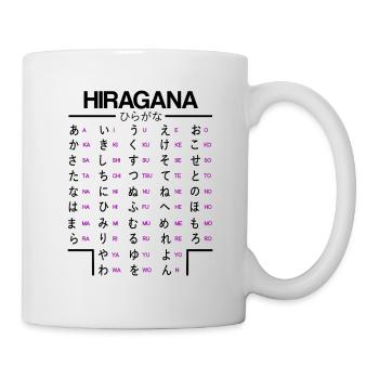 Japanisch Hiragana Lernen Anime Manga Japan Fans - Tasse - Weiß - Rechts