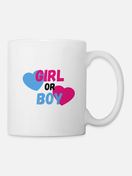 Girl or Boy Genderparty / Babyshower T-Shirt design - Mug - white