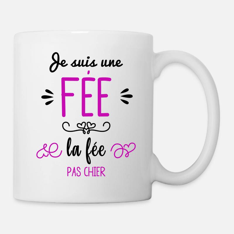 La fée pas chier - Mug blanc - blanc