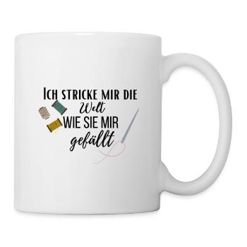 Ich stricke, wie es mir gefällt / Nähen /Hobby - Tasse - Weiß - Rechts