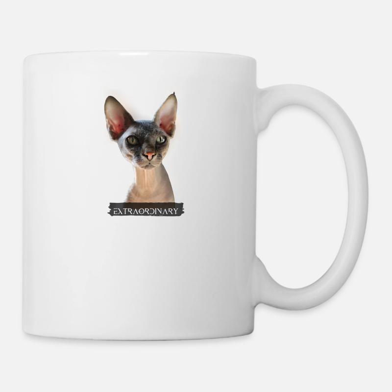 chat sphinx extraordinaire - Mug blanc - blanc