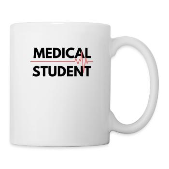 Medical Student Black Heartbeat - Mug - white - Right