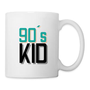 90`s Kid/ Retro/ Jahrgang/90er Kinder - Tasse - Weiß - Rechts