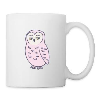 Eule Genervt Lustig - Tasse - Weiß - Rechts