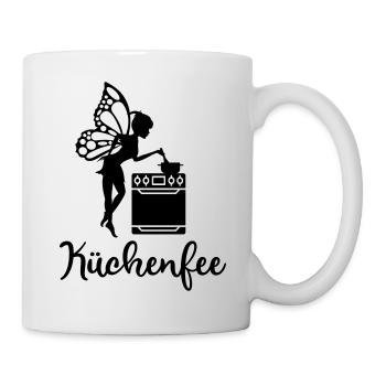 Beste Köchin Mama Oma Küche kochen backen Herd Fee - Tasse - Weiß - Rechts