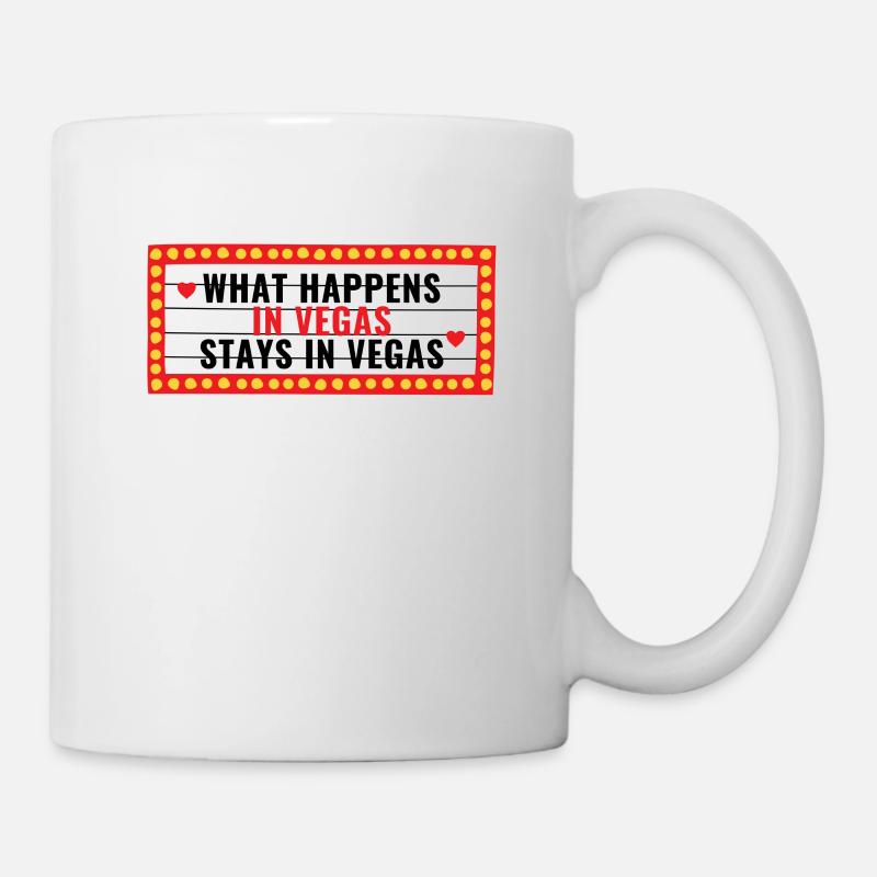 Ce qui se passe à Vegas reste à Vegas - Mug blanc - blanc