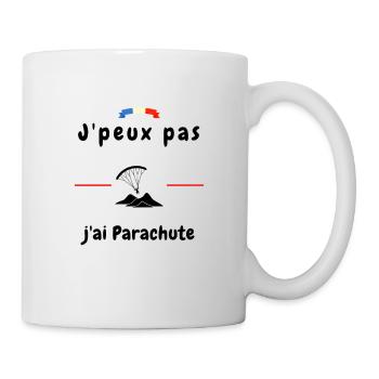 J peux pas j ai parachute - Mug blanc - blanc - Droite