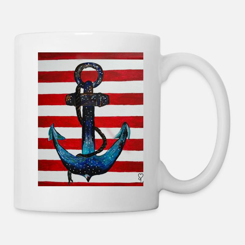 ancre - Mug blanc - blanc