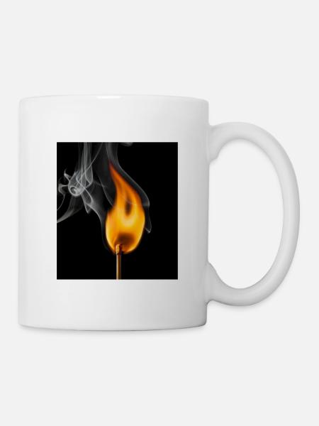 The match is burning - Mug - white