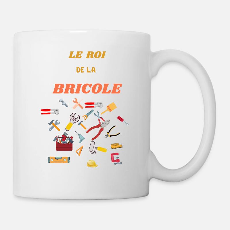 ROI DE LA BRICOLE - Mug blanc - blanc