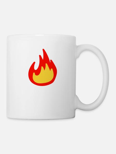 Flamme - Mug blanc - blanc