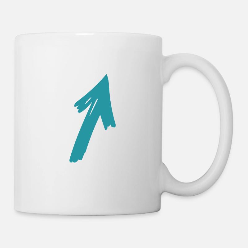 Pfeil - Tasse - Weiß