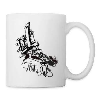 Tattoo Machine Don't Think Just Ink - Mug - white - Right