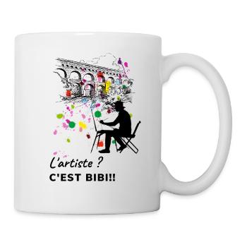 Je peux pas je suis artiste - Mug blanc - blanc - Droite