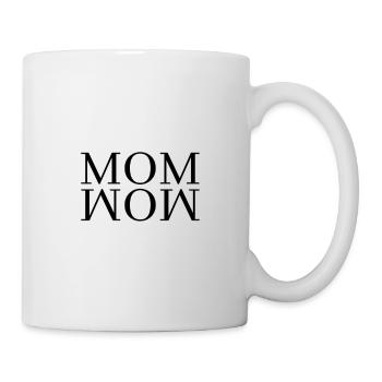 maman-wow / maman-à-être / maman / maman / lettrage - Mug blanc - blanc - Droite