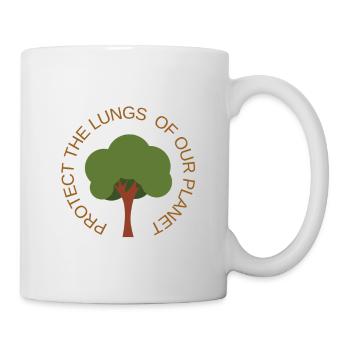 Protect our environment / environmental protection / climate change - Mug - white - Right