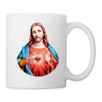 Jesus Christ | Heart of Jesus left hand blessing t-shirt - Mug - white - Right