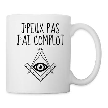 J'peux pas J'ai complot - Mug blanc - blanc - Droite