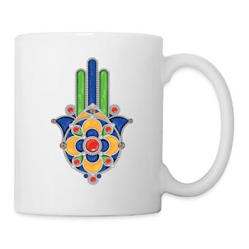 khamssa kabyle schmuck - Tasse - Weiß - Rechts