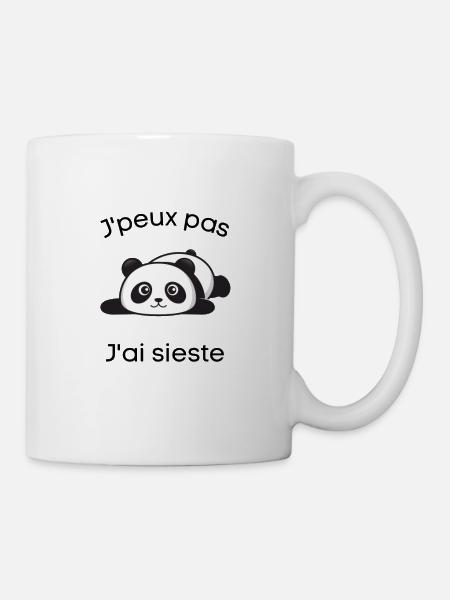 Je peux pas sieste panda - Mug blanc - blanc