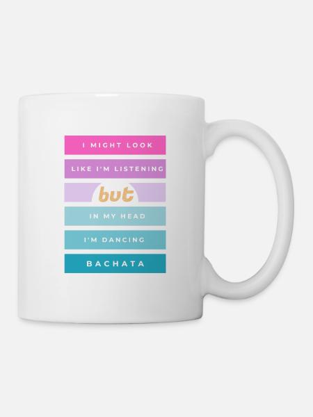 Danser la bachata dans ma tête - danseuse de rêve - Mug blanc - blanc