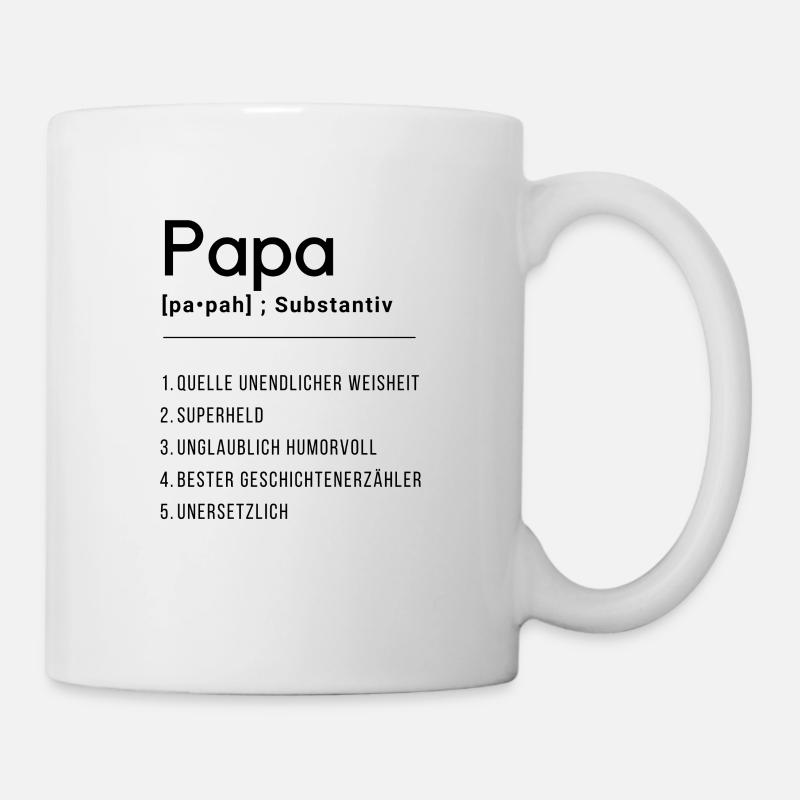 Definition "Papa" - Tasse - Weiß