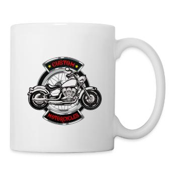 Custom bikes - Mug blanc - blanc - Droite